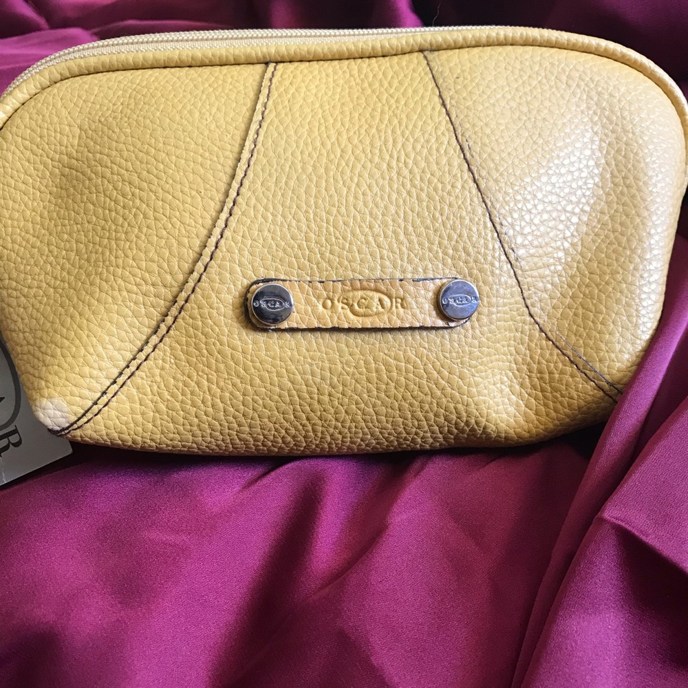 Oscar de la Renta Small clutch yellow